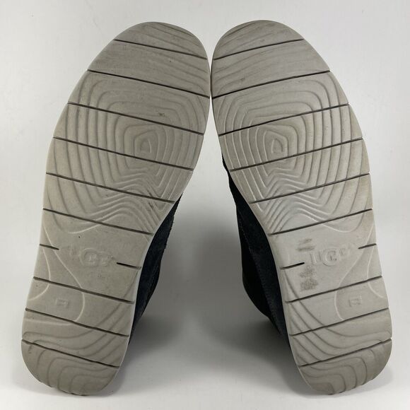 UGG Freamon Waterproof Blue Leather Black Lace Up Ankle Boots Mens Size 13 - Picture 8 of 10